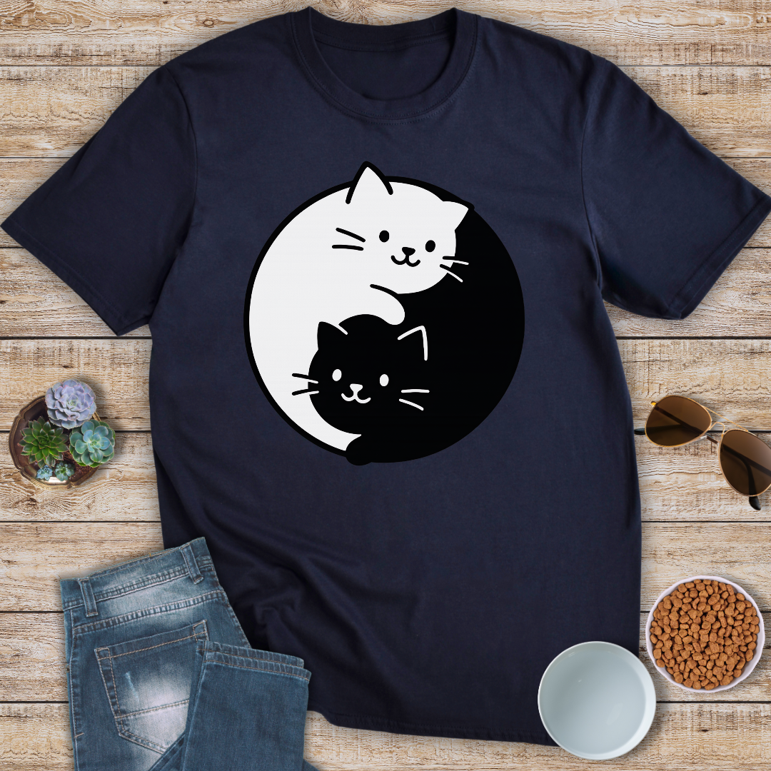 Yin Yang Cats T-Shirt