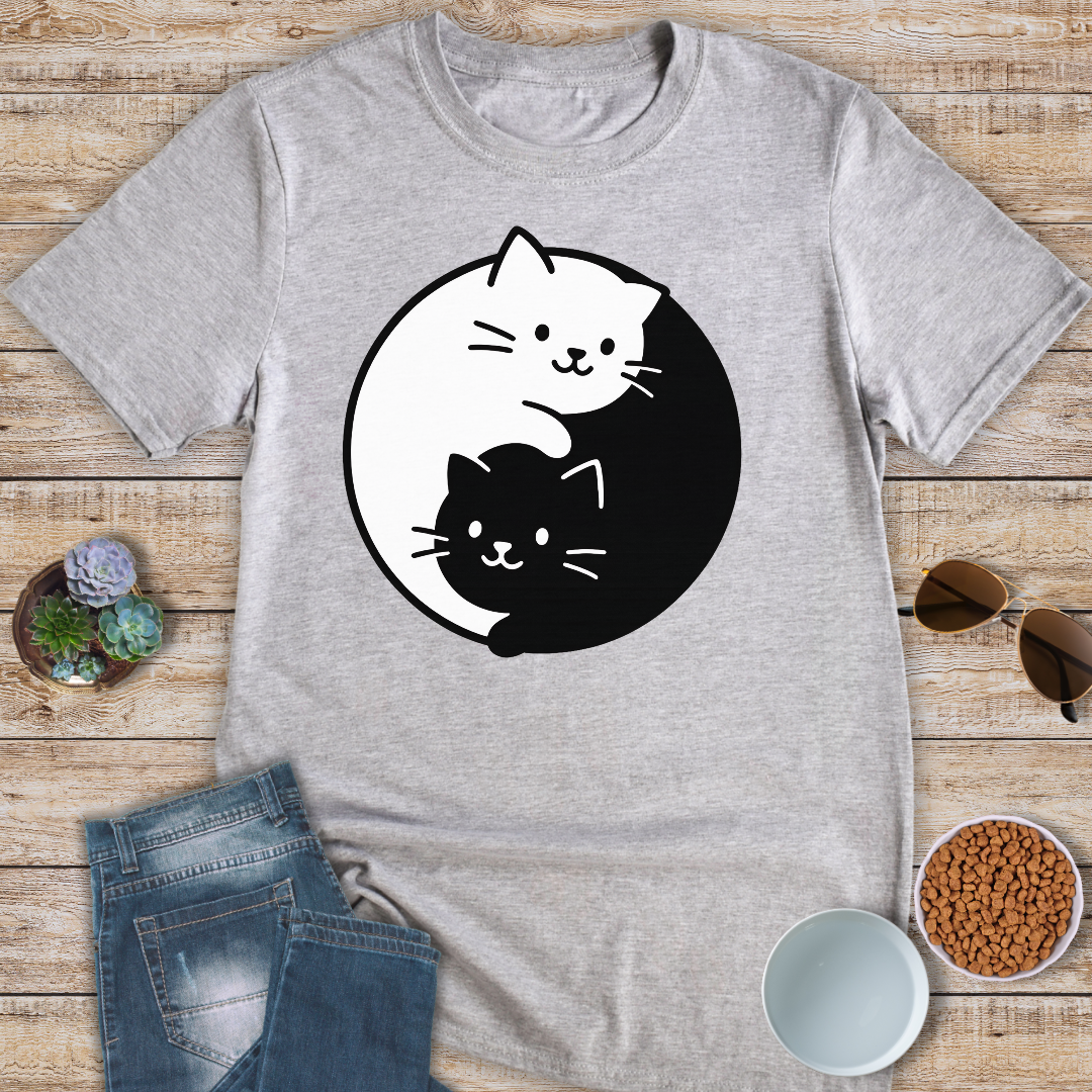 Yin Yang Cats T-Shirt